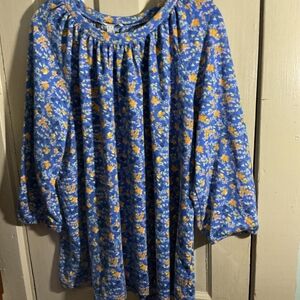 Romantic D&Co Cotton Floral Tunic (XL)